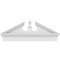 Ekena Millwork Acorn Architectural Grade PVC Combination Pediment, 42"W x 17-3/8"H x 2-3/4"P (Pitch 6/12) PEDPC042X175ACR00 - alternate 3